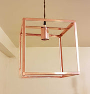 Cube copper pendant light - Copper Design
