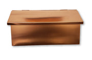Flush Mounted Mailbox Copper, 16 Ounces Real Copper Mailbox