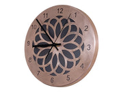Copper Wall Clock, Laser Cut Personalized Round Wall Clock