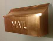 Wall Mount Copper Mailbox - Copper Design