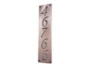 Real copper Vertical House number sign