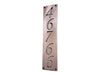 Custom Vertical House Number Sign, 16oz Real Copper House Plaque