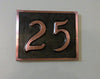 Patina Copper 2 House Number Address Plaque, Address Plaques for House