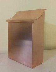 Flush Mount vertical Copper Mailbox - Copper Design