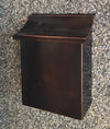 Flush Mount vertical patina Copper Mailbox - Copper Design